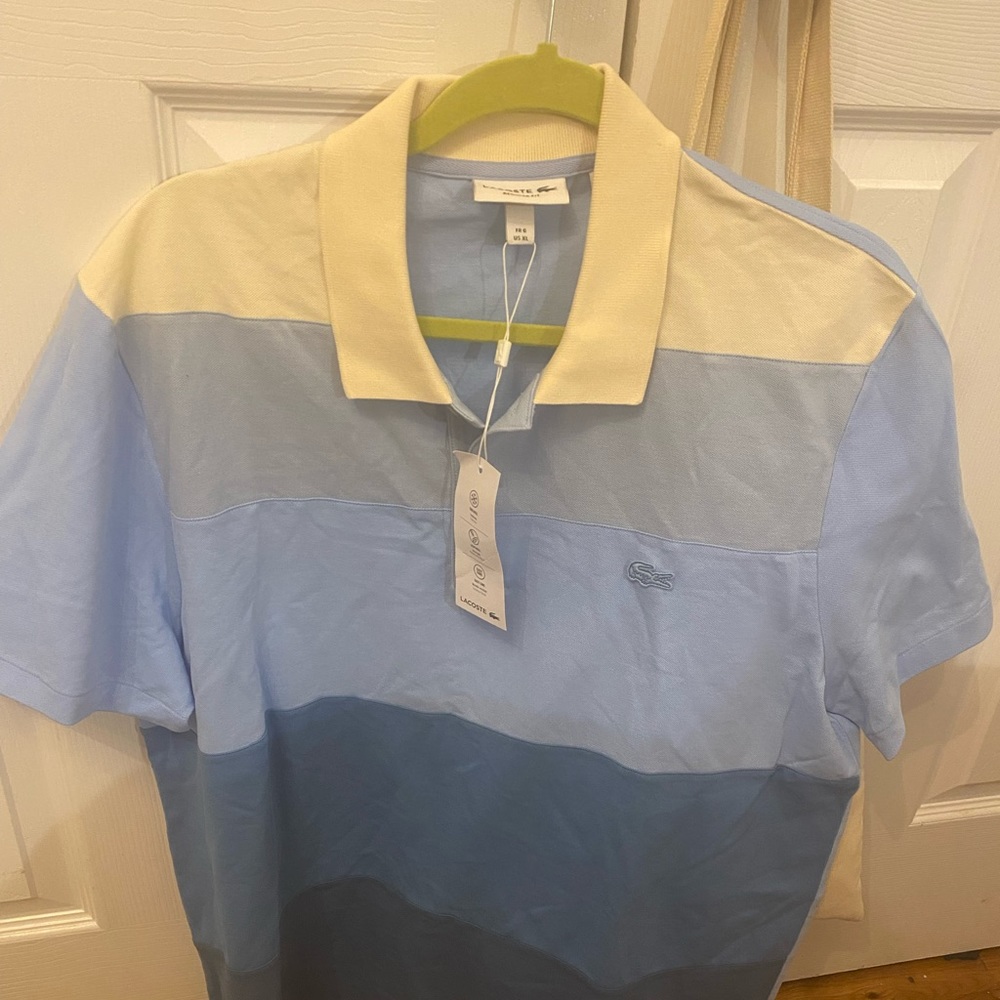 Lacoste Men's Short Sleeve Regular Fit Ombre POLO Brand NEW with tags